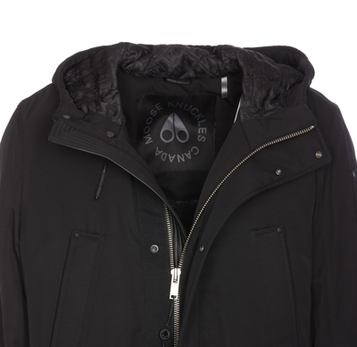 Shop Moose Knuckles Garson Anorak Jacket In Black