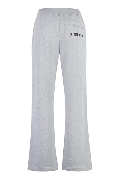 Shop Dolce & Gabbana Cotton Track-pants In Grey