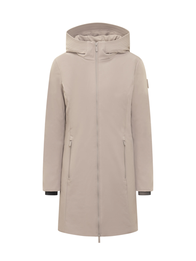 Shop Woolrich Firth Parka In Light Taupe