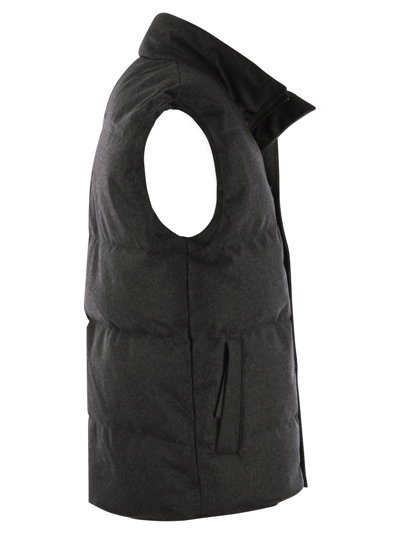 Shop Canada Goose Garson - Padded Vest In Carbon Melange