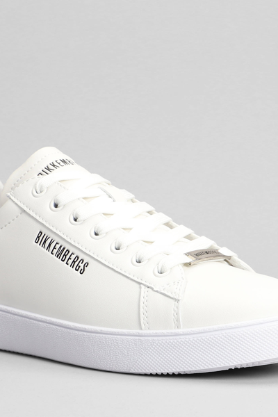 Shop Bikkembergs Sneakers In White Leather