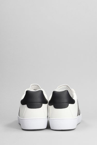 Shop Bikkembergs Sneakers In White Leather