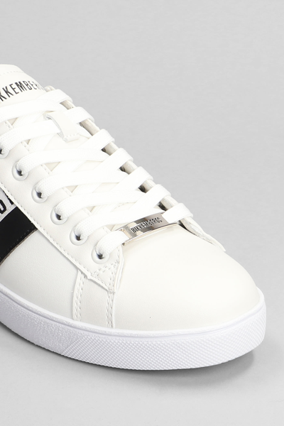 Shop Bikkembergs Sneakers In White Leather