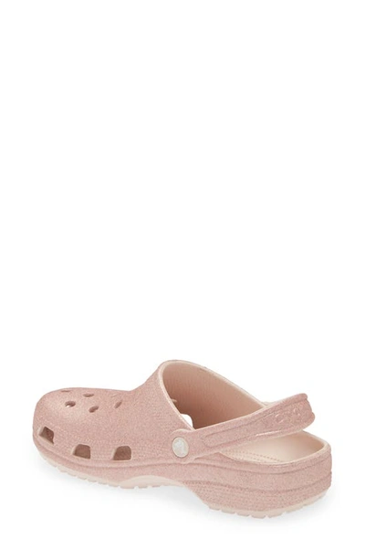 Shop Crocs Gender Inclusive Classic Glitter Clog In Quartz Glitter