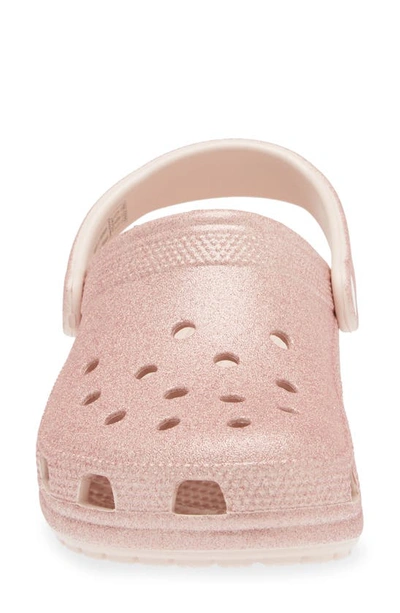 Shop Crocs Gender Inclusive Classic Glitter Clog In Quartz Glitter