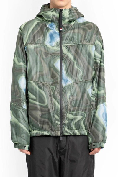 Moncler Day Namic Abstract-print Bomber Jacket In Multicolor