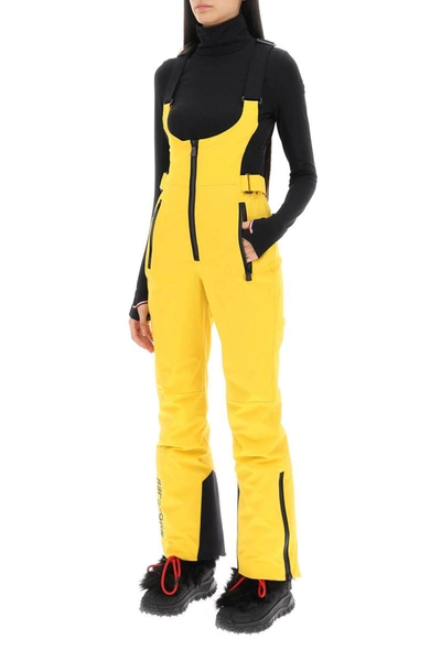 Shop Moncler Grenoble Ski Dungarees In Yellow