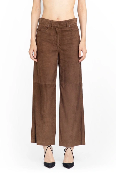 Shop 's Max Mara Trousers In Brown