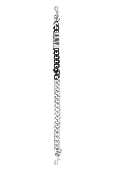Shop Marc Jacobs The Barcode Chain Strap In Silver