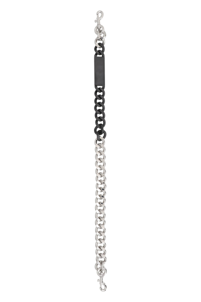 Shop Marc Jacobs The Barcode Chain Strap In Silver