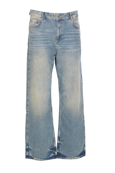 Shop Represent R3 Baggy Denim Jeans In Blue