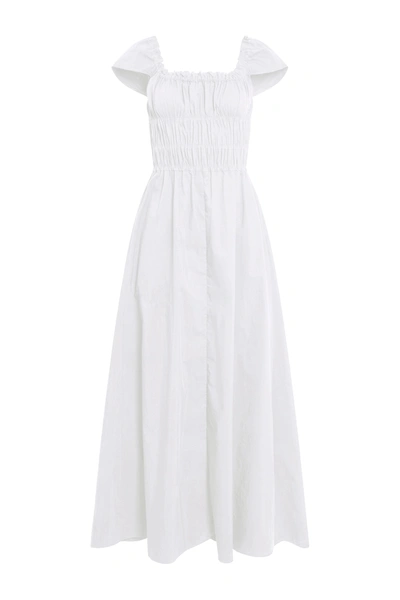 Shop Altuzarra 'lily' Dress In Optic White