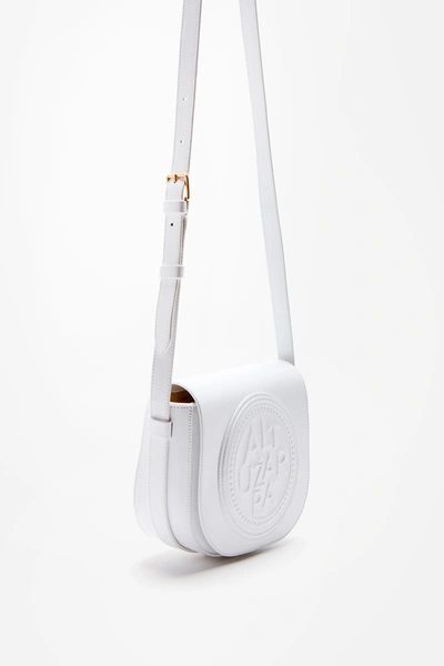 Shop Altuzarra 'medallion Saddle' Bag In Optic White