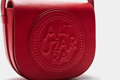 Shop Altuzarra 'medallion' Saddle Bag In Parrot