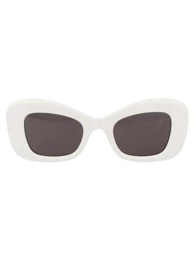 Shop Alexander Mcqueen Sunglasses In 005 White White Grey