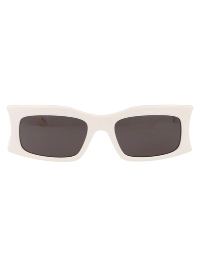 Shop Balenciaga Sunglasses In 004 Ivory Ivory Grey