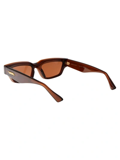 Shop Bottega Veneta Sunglasses In 004 Brown Brown Brown