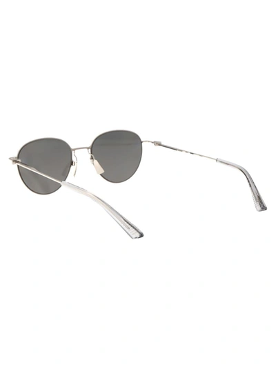 Shop Bottega Veneta Sunglasses In 003 Silver Silver Silver