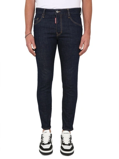 Shop Dsquared2 Skater Fit Jeans In Blue