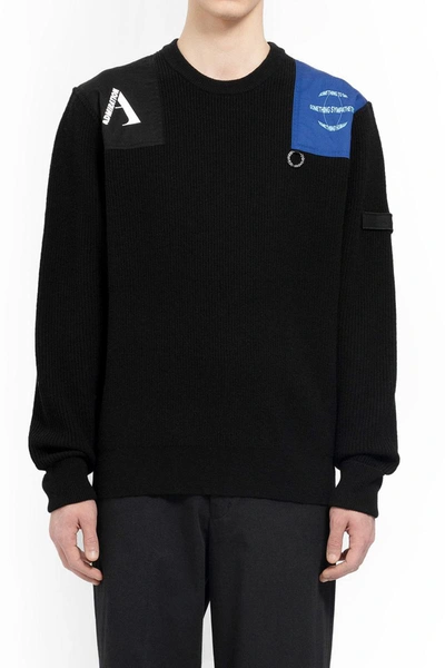 Shop Raf Simons Fred Perry X  Knitwear In Black