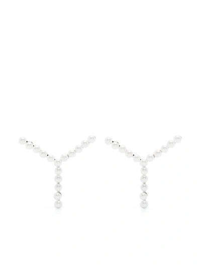 Shop Y/project Earrings In Silver