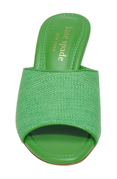 Kate Spade Malibu Summer Raffia Slide Sandals In Ks Green