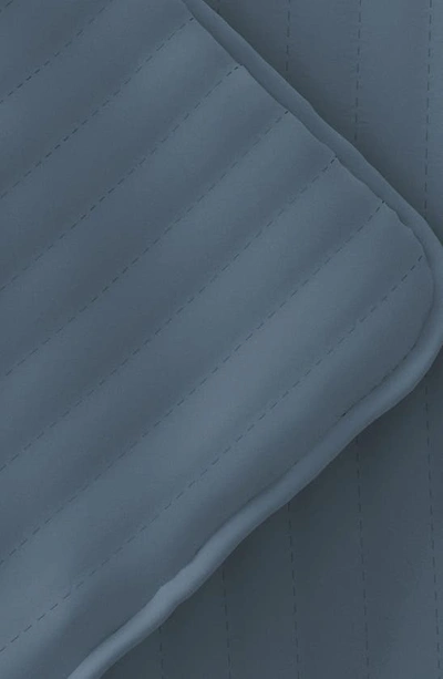 Ienjoy Home 3-piece Stripe Stitch Quilt Set In Dusk Blue