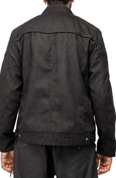 Shop X-ray Xray Faux Suede Moto Jacket In Black