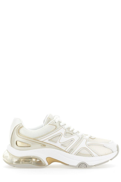 Shop Michael Michael Kors Kit Extreme Meshed Sneakers In White