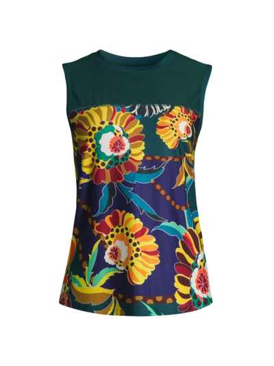 Shop Johnny Was Women's Kimbra Floral Tank In Neutral