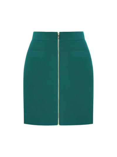 Shop Knitss Women's Kelly Wool-blend Mini Skirt In Malachite