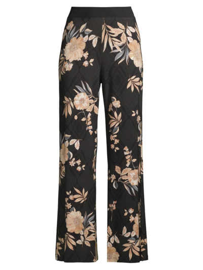 Shop Johnny Was Women's Nido Floral Straight-leg Pants In Neutral
