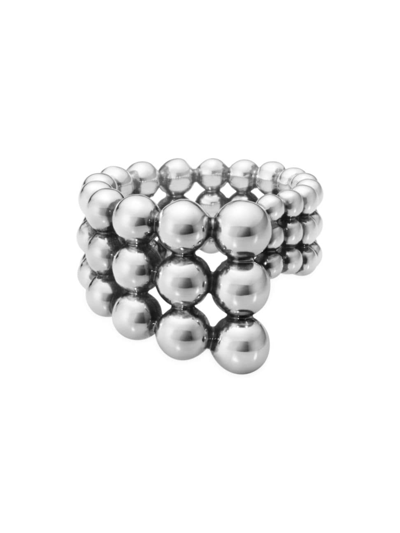 Shop Georg Jensen Women's Moonlight Grapes Sterling Silver Beaded Ring