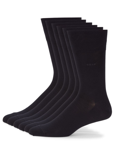 Shop Cdlp Men's Cotton 3-pack Socks In Navy