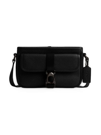 Shop Coach Men's Beck Leather Crossbody Bag In Black