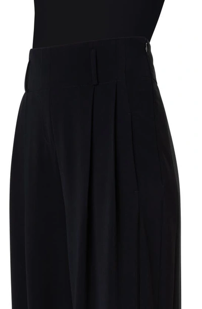 Akris Punto Women's Gabardine High-rise Wide Pants In Black