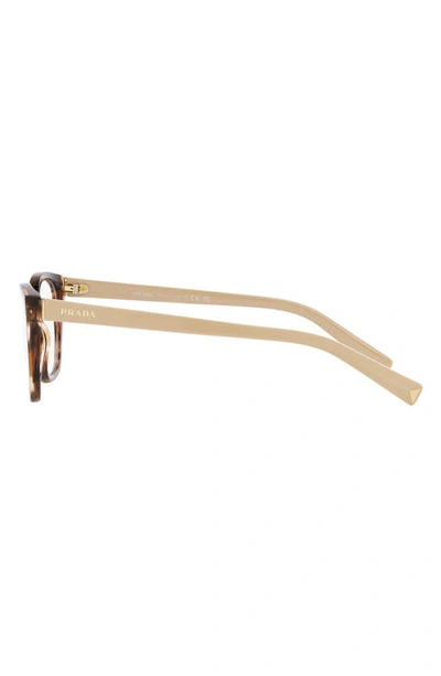 Prada Tortoiseshell-effect Square-frame Glasses In Dark Havana