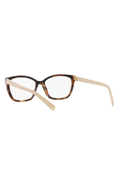 Prada Tortoiseshell-effect Square-frame Glasses In Dark Havana