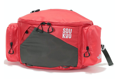 Pre-owned The North Face X Undercover Soukuu Bum Bag Dark Cedar Green/high Risk Red