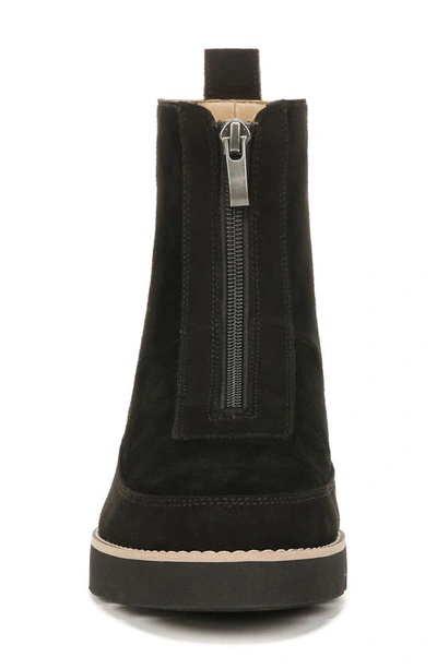 Vionic Estilo Lug Bootie In Black Suede