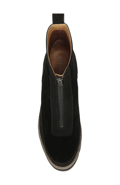 Vionic Estilo Lug Bootie In Black Suede