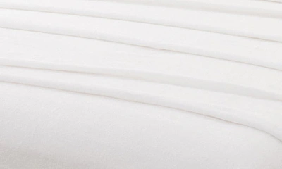 Woven & Weft Solid Plush Velour Sheet Set In Winter White