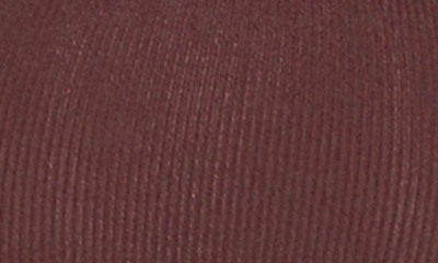 Shop N By Naked Wardrobe Rib Crewneck Long Sleeve Crop Top In Brown