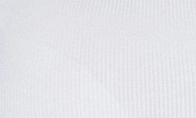 Shop N By Naked Wardrobe Rib Crewneck Long Sleeve Crop Top In White