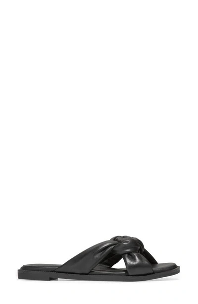 Shop Cole Haan Anica Lux Knotted Slide Sandal In Black Ltr