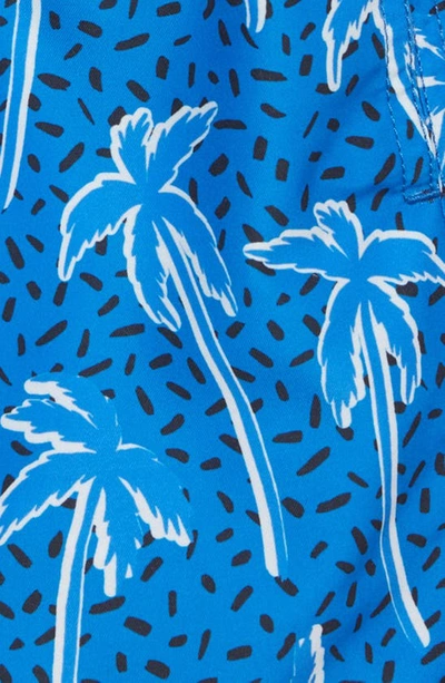 Shop Boardies Kids' Flair Palm Swim Trunks In Blue
