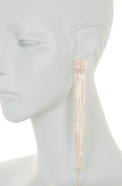 Shop Tasha Crystal Fringe Drop Earrings In Gold