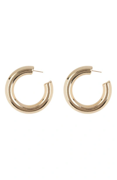 Shop Tasha Tube Hoop Earrings In Gold