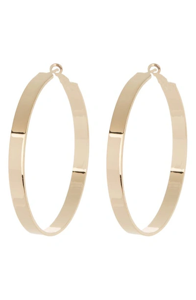 Shop Tasha 70mm Hoop Earrings In Gold