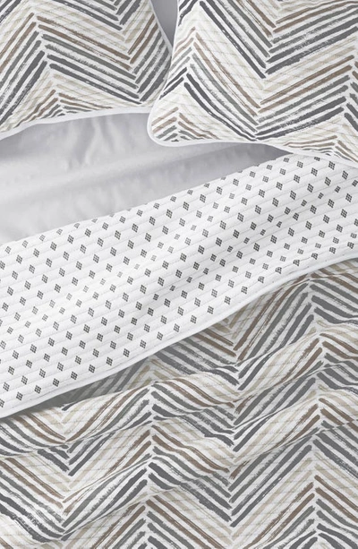 Ienjoy Home 3-piece Diamond Chevron Quilt Set In Light Gray